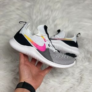 Nike Women’s Athletic Shoes White Black Pink Yellow